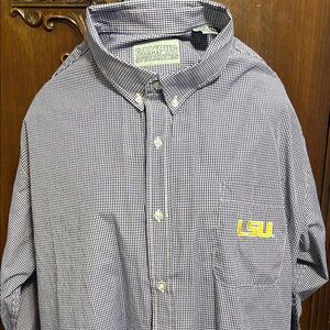 Campus Checkered Button Down Shirt - Black and White